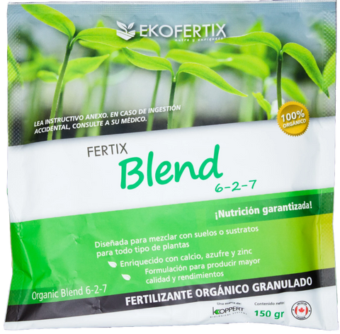 Fertilizante orgánico granular Fertix Blend 150 gr - Kulttiva Domestic Farming